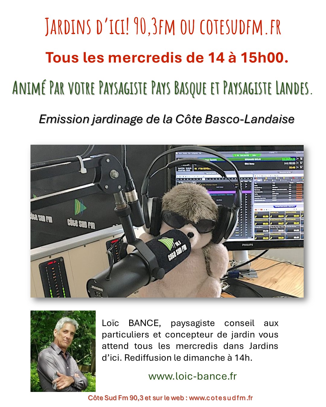 Paysagiste Bayonne Jardins d'ici Emission jardinage de la C�te Basco-Landaise