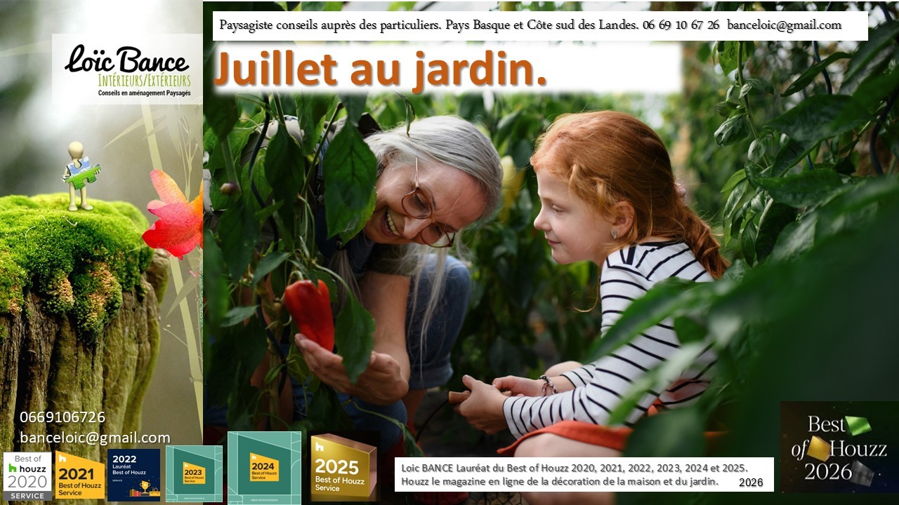 Bayonne paysage Juillet au jardin
