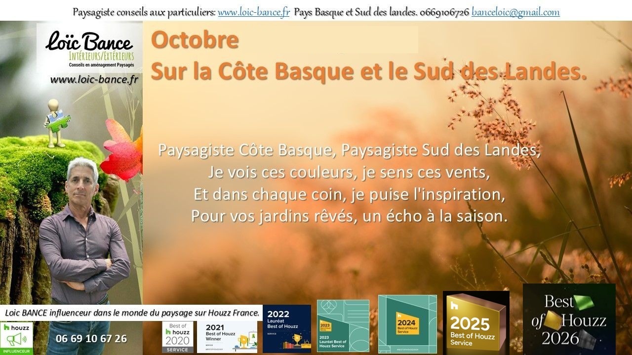 Po�me des paysages d'octobre par Bayonne paysages
